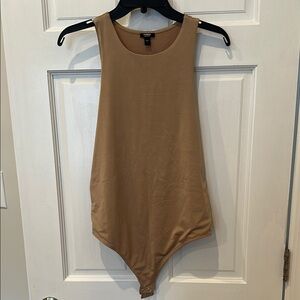 Express Tan Sleeveless Bodysuit